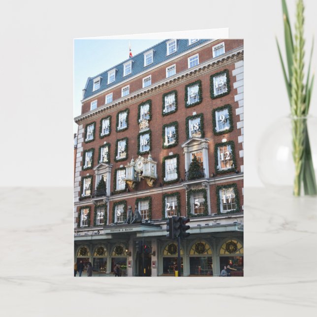 Tarjeta Felices fiestas Navidades de Londres Temporada de  (Anverso)