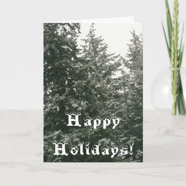 Tarjeta Felices Fiestas Recordando Nuestras Conexiones (Anverso)