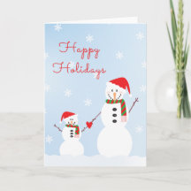 Felices fiestas Snowman Santa Hat