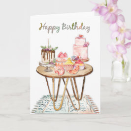 Tarjeta Felices fiestas y fiestas acuáticas de cumpleaños