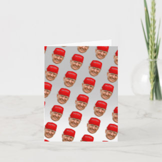 Tarjeta Felices gazas de Donald Trump