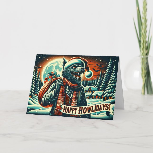 Tarjeta Felices Howlidays (Anverso)