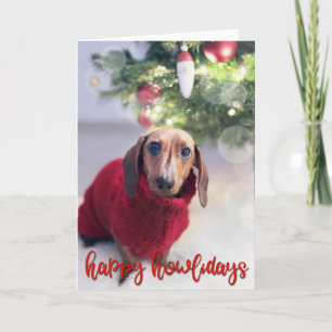 Tarjeta Felices Howlidays - Añade tu FOTO DE PERRO