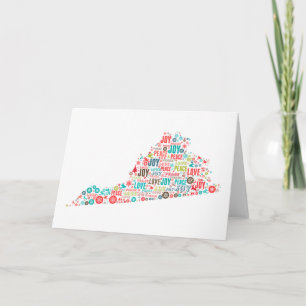 Tarjeta Felices Navidad de Virginia