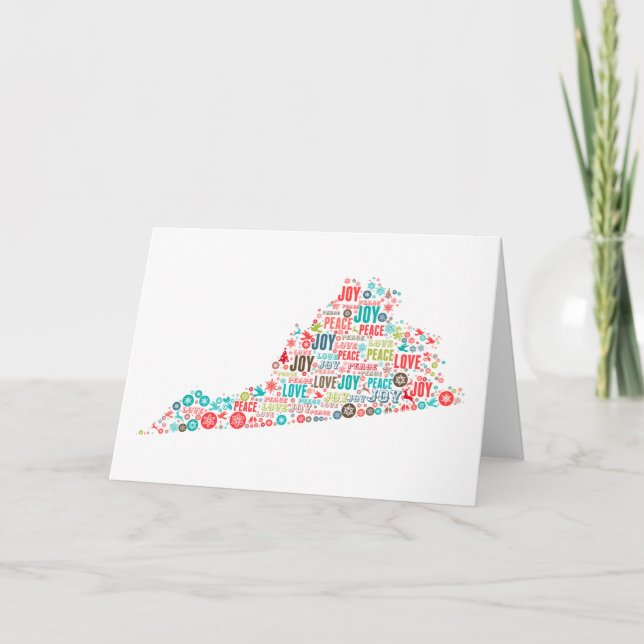 Tarjeta Felices Navidad de Virginia (Anverso)