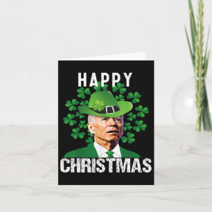 Tarjeta Felices Navidades Confundieron al gracioso Joe Bid
