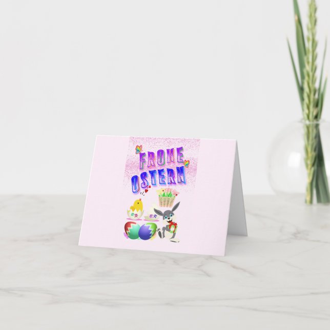 Tarjeta Felices Pascuas (Anverso)