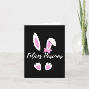 Tarjeta Felices pascuas happy easter gráfico en español
