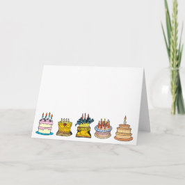 Tarjeta Felices pasteles de cumpleaños