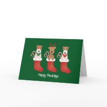 Felices Pawlidays Welsh Wire Fox Terrier Perros
