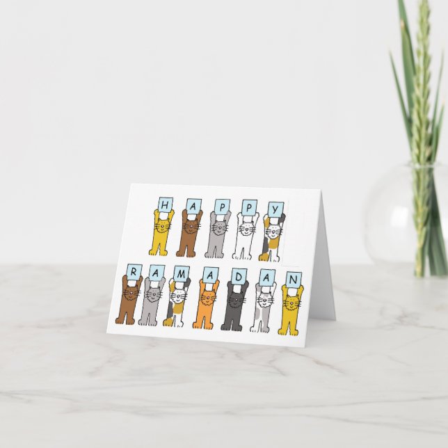 Tarjeta Felices Personalizados de Ramadán (Anverso)