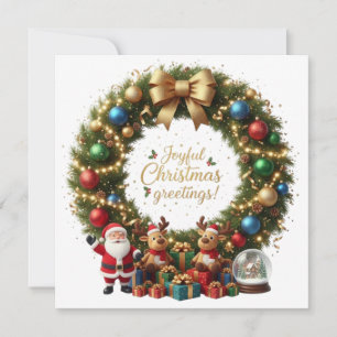 TARJETA FELICES SALUDOS DE NAVIDAD