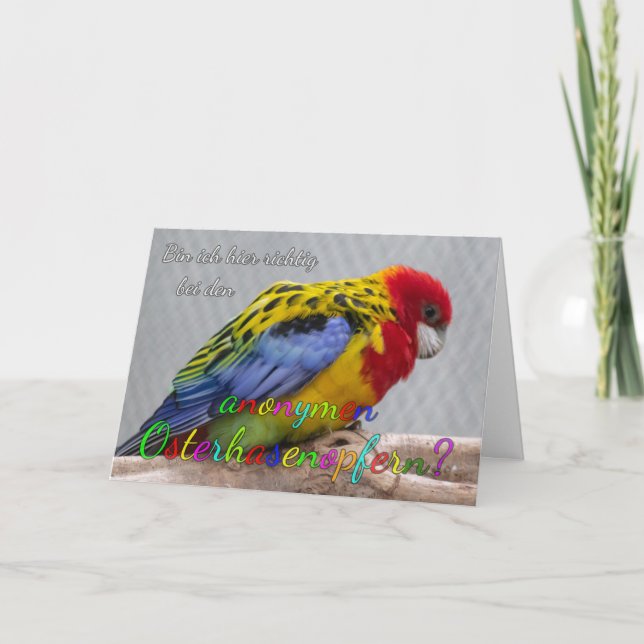 Tarjeta Felices saludos de Pascua para tus seres queridos! (Anverso)