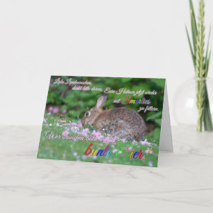Tarjeta Felices saludos de Pascua para tus seres queridos!