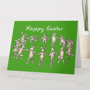 Tarjeta Felices Tejidos de Semana Santa Bunnix Danzando Im