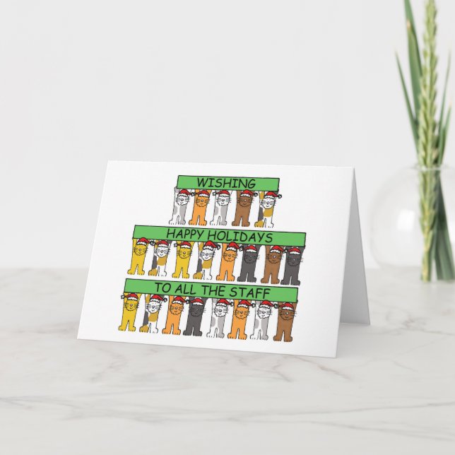 Tarjeta Felices vacaciones para todos los Personalizados d (Anverso)