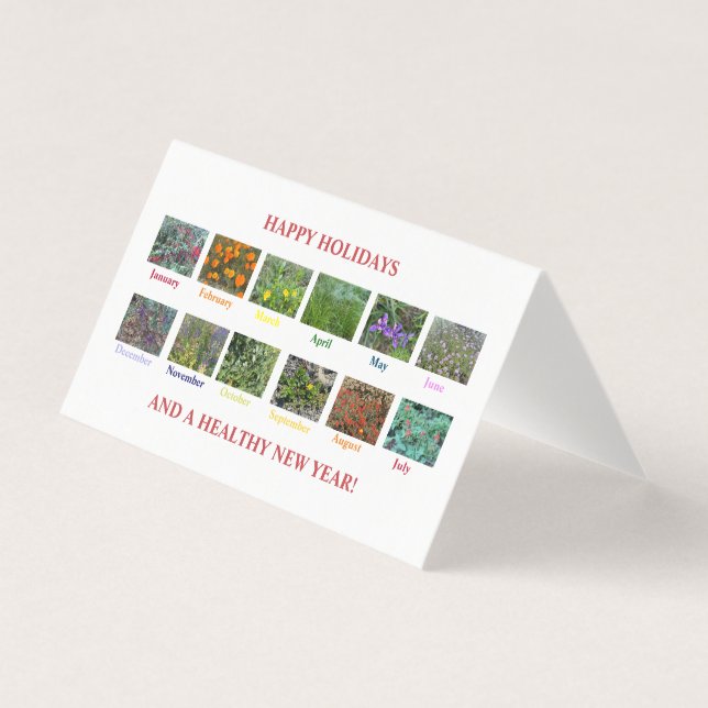 TARJETA ¡FELICES VACACIONES Y UN AÑO NUEVO SALUDABLE! (Anverso)