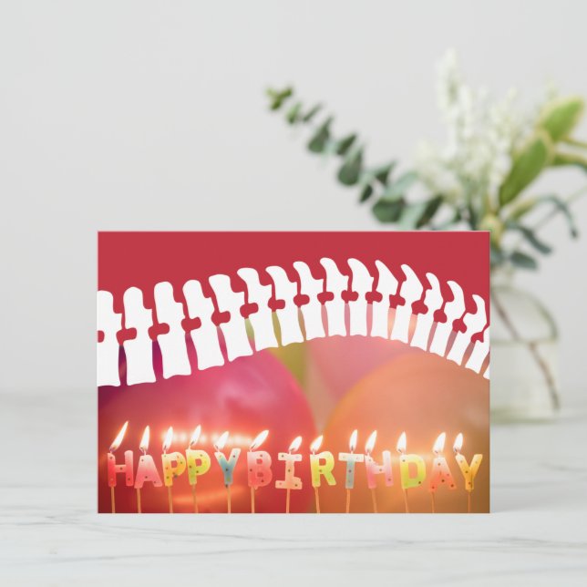 Tarjeta Felices Velas de Cumpleaños Turno Chiropráctico Cu (Anverso de pie)