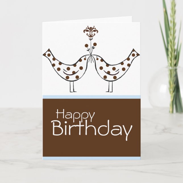 Tarjeta Felicidad doble - Cumpleaños feliz (Anverso)