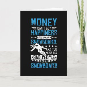 Tarjeta Felicidad en snowboarding