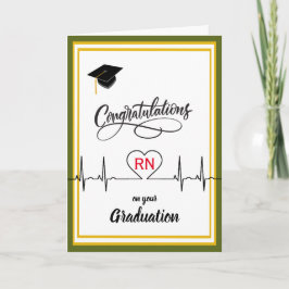 Tarjeta Felicidades a la enfermera por su graduación