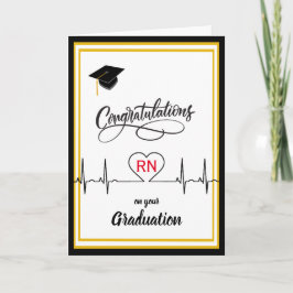 Tarjeta Felicidades a la enfermera por su graduación