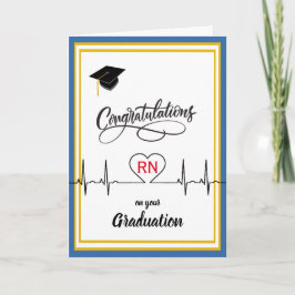 Tarjeta Felicidades a la enfermera por su graduación