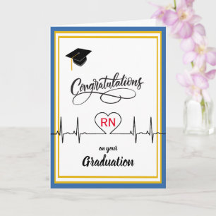 Tarjeta Felicidades a la enfermera por su graduación