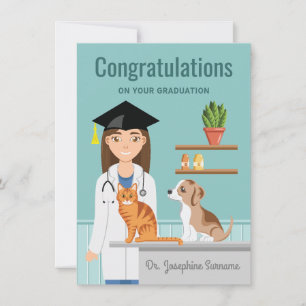 Tarjeta Felicidades a la Escuela Veterinaria por la Gradua