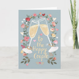 Tarjeta Felicidades a la feliz pareja