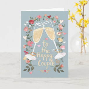 Tarjeta Felicidades a la feliz pareja