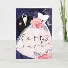 Tarjeta Felicidades a la feliz pareja