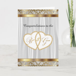 Tarjeta Felicidades a la Novia y al Novio - Boda