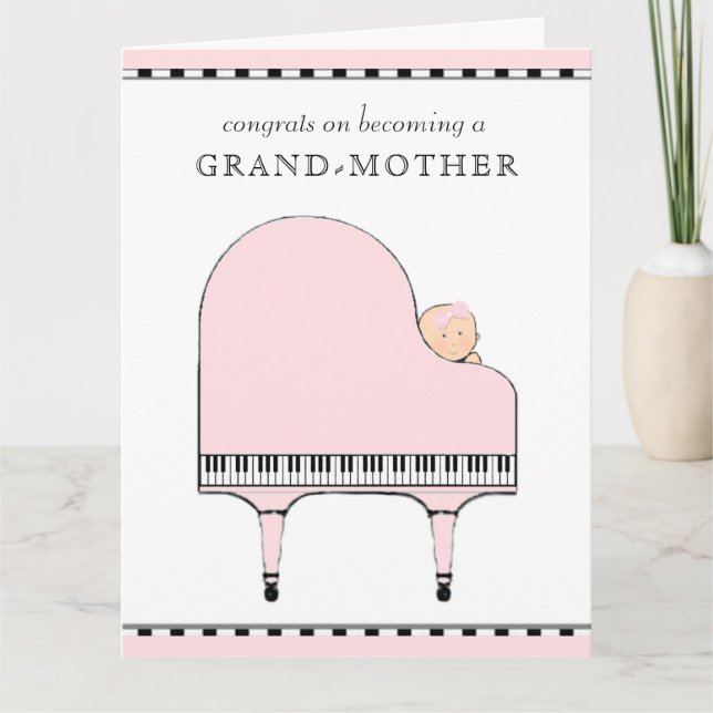 Tarjeta Felicidades a la nueva abuela (Anverso)