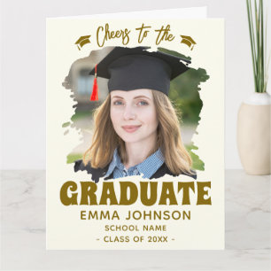 Tarjeta Felicidades al graduado con foto personalizada nom