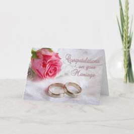 Tarjeta Felicidades Boda Matrimonio