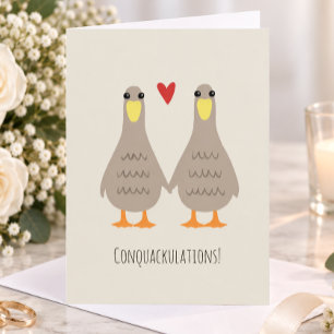 Tarjeta Felicidades Bodas Patos de Amor Felicitaciones Nov