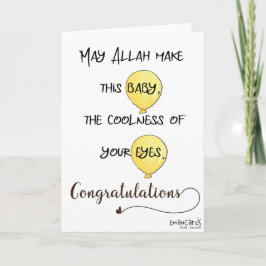 Tarjeta Felicidades con Dua - Recién Nacido
