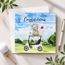 Felicidades de Golf para el Bebé Golfista es Niño