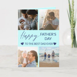 Tarjeta Felicidades Día del Padre Foto Collage Mejor Tarje