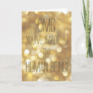 Tarjeta Felicidades - Dios mío, has hecho un pequeño oro h