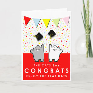Tarjeta Felicidades divertidas de graduación