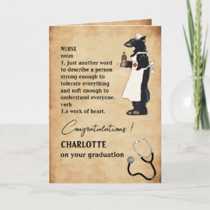 Tarjeta Felicidades divertidas y lindas para la graduación