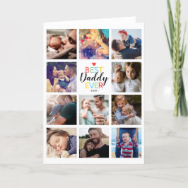 Tarjeta Felicidades en el Día del Padre Fotocolage
