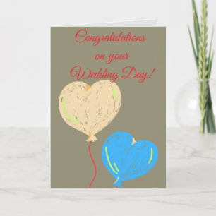 Tarjeta Felicidades en tu día de boda