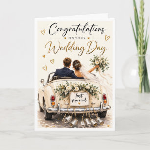 Tarjeta Felicidades en tu día de boda