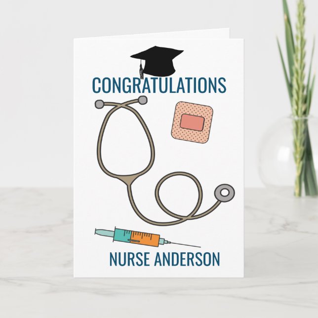 Tarjeta Felicidades Enfermera Graduada (Anverso)