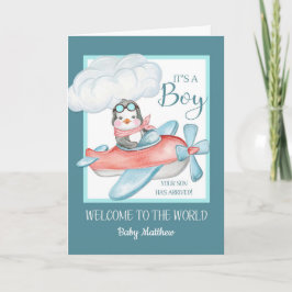 Tarjeta Felicidades es un Niño Nombre Personalizado