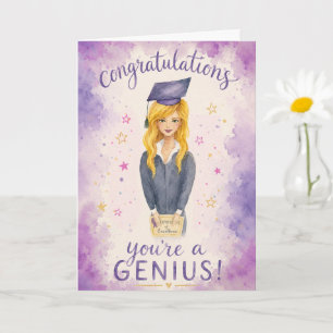 Tarjeta ¡Felicidades Genio!