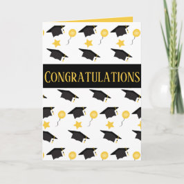 Tarjeta Felicidades Gorra de Globos de Graduación Patrón P